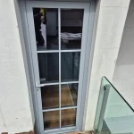 portoncino bicolore alluminio